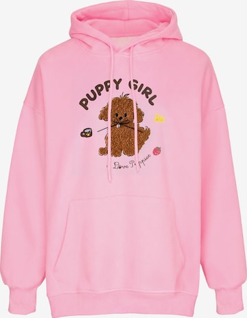 Sweat-shirt MYMO en rose : devant