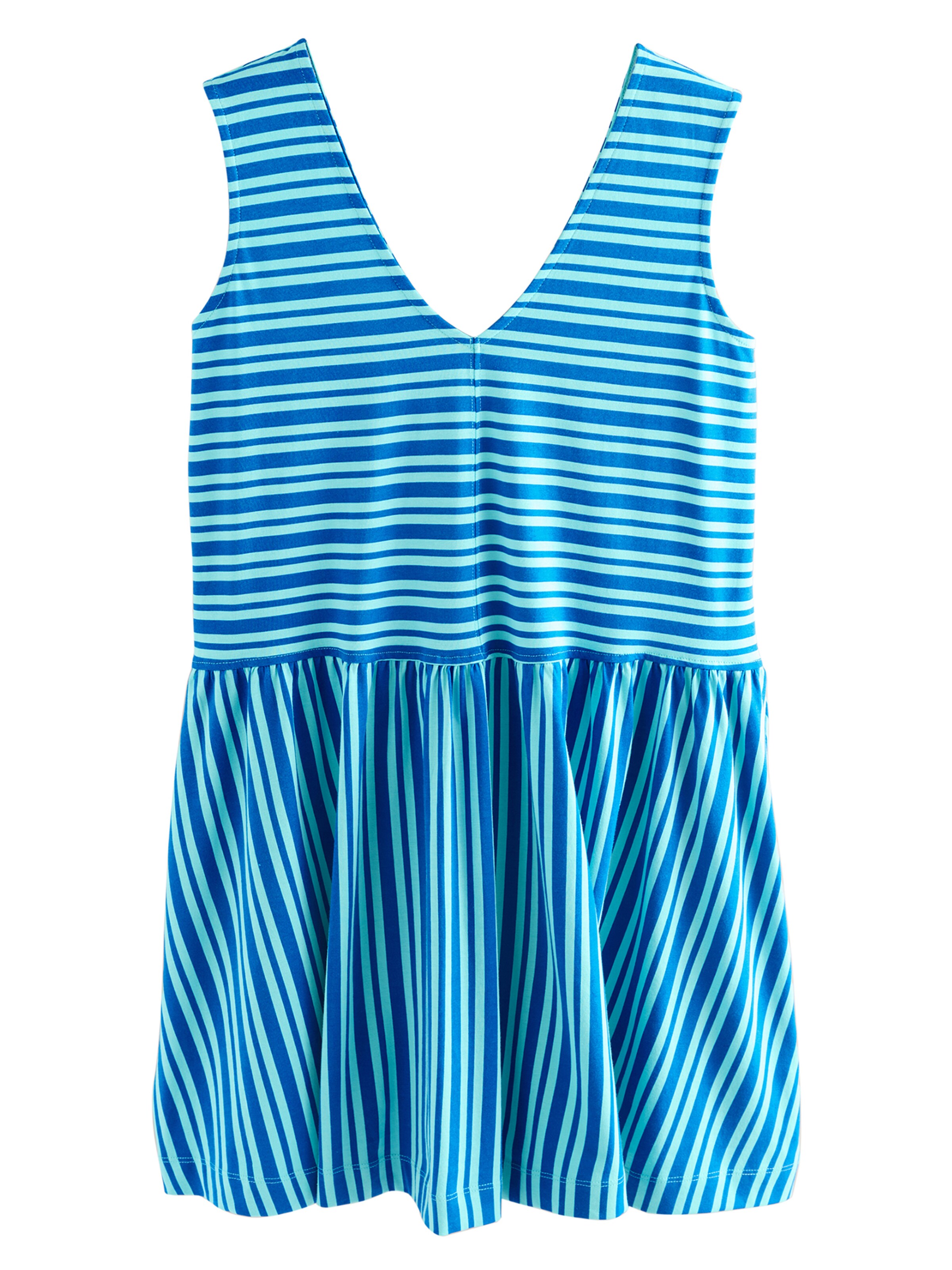 Next Καλοκαιρινό φόρεμα σε μπλε: μπροστά