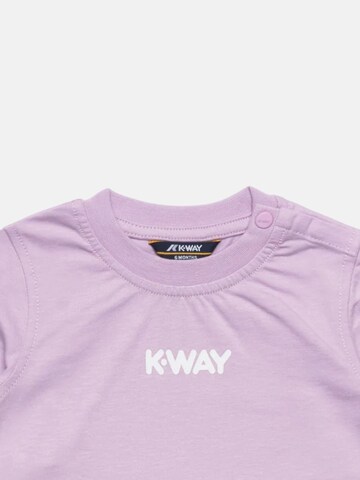 K-Way Koszulka 'K-WAY KIDS E.PETE LOGO JERSEY T-Shirt e Polo' w kolorze fioletowy