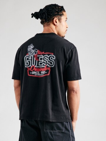 GUESS Originals T-Shirt 'GO AMERICAN CLASSIC' in Schwarz: Vorderseite