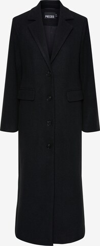 Manteau mi-saison PIECES en noir : devant