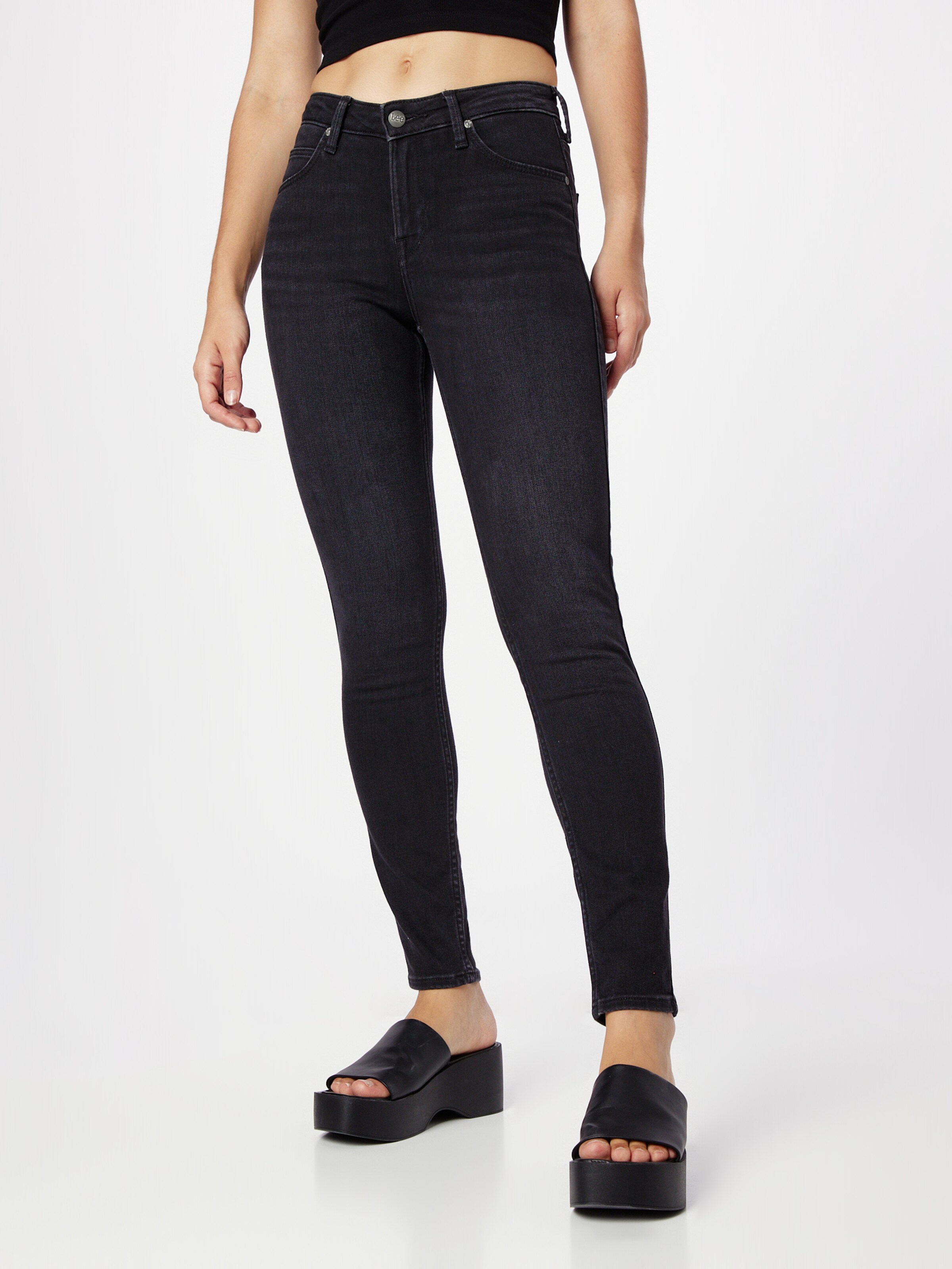 Lee scarlett cheap skinny jeans black