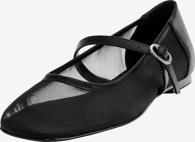 Pull&Bear Strap ballerina in Black, Item view