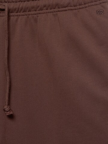 Wide Leg Pantalon Pull&Bear en marron