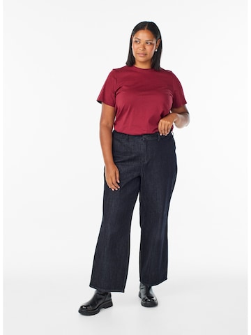 Zizzi Shirt 'Vcharlin' in Red