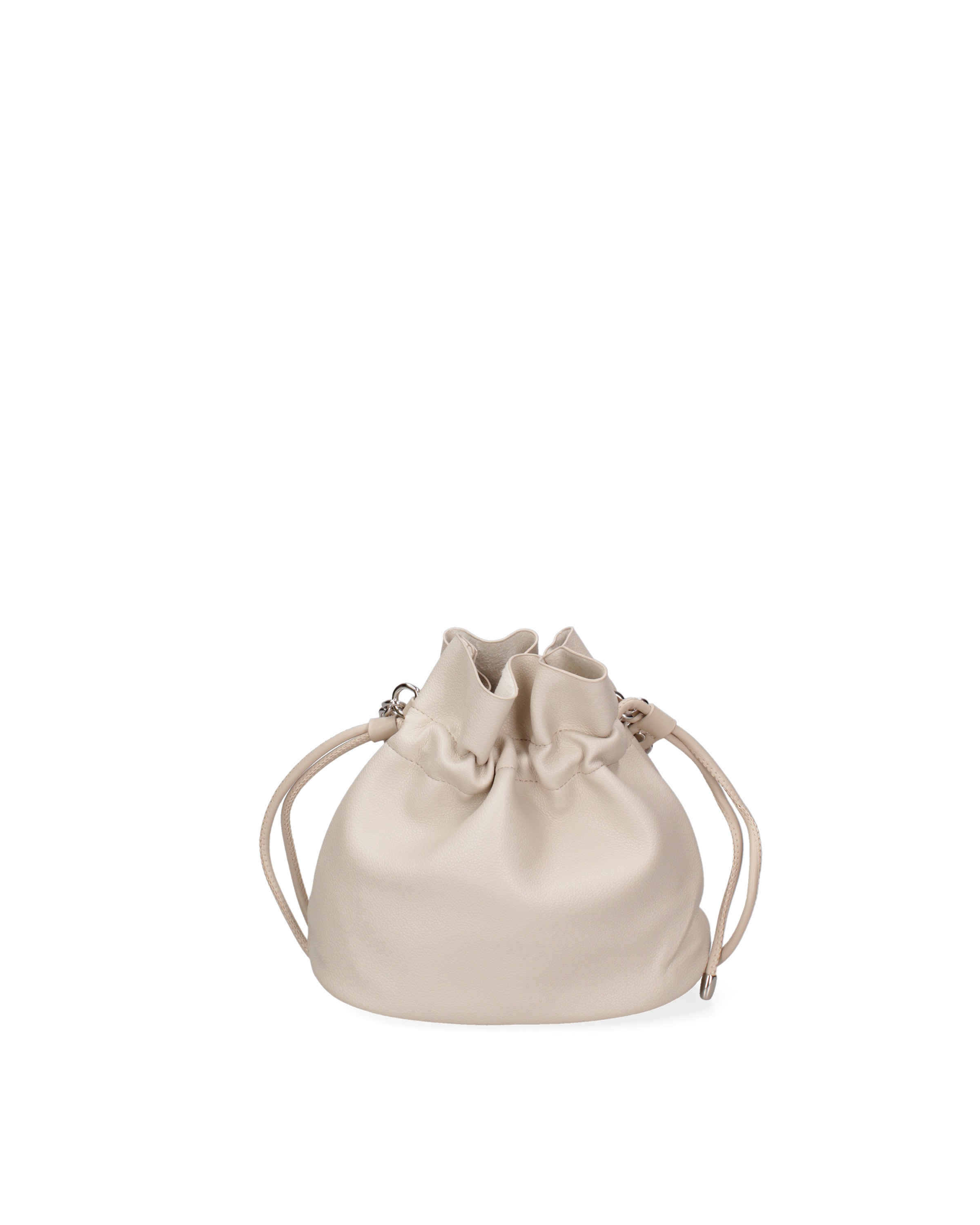 Borsa a sacco di David Jones in beige: frontale