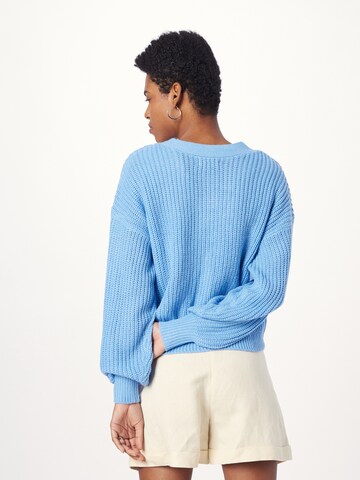 JDY Knit Cardigan 'Justy' in Blue