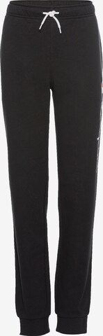 Regular Pantaloni de la Champion Authentic Athletic Apparel pe negru: față