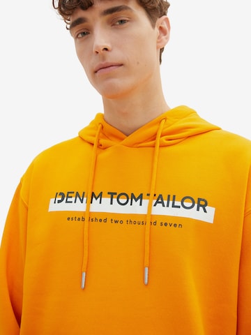 TOM TAILOR DENIMSweater majica - narančasta boja