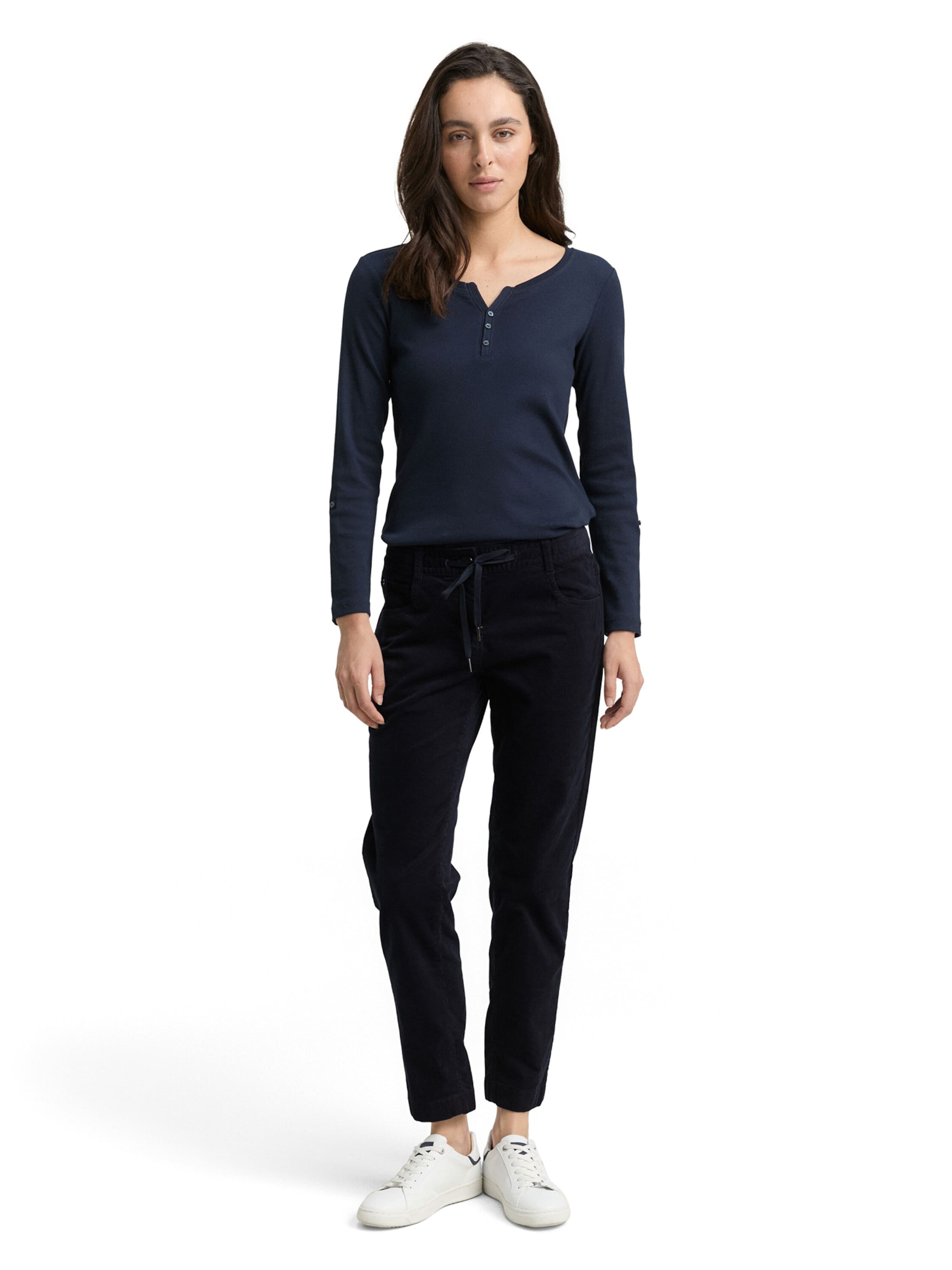 TOM TAILOR Tapered Byxa i blå