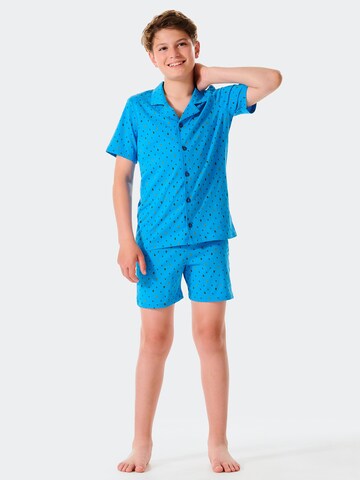SCHIESSER Shorty ' Pyjama Story ' in Blau