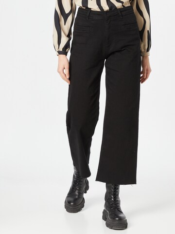 Designers Society - Perna larga Calças de ganga 'OMIR' em preto: frente