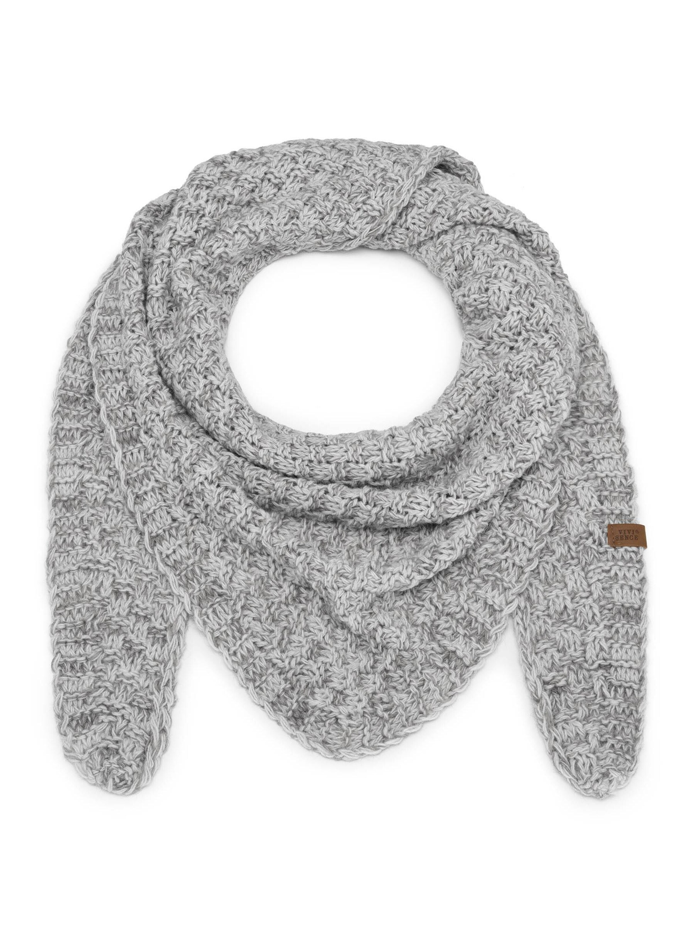 Vivisence Tube Scarf '7111' in Grey: front