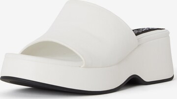 Bershka Mules in White: front