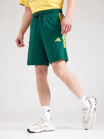 ADIDAS PERFORMANCE tavaline Spordipüksid 'Essentials', värv roheline: eest vaates