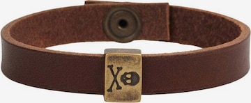 Scalpers Armband 'Prince Bracelet' in Braun: Vorderseite