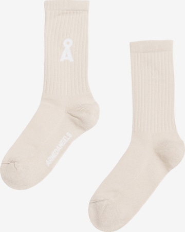 Chaussettes ARMEDANGELS en beige : devant