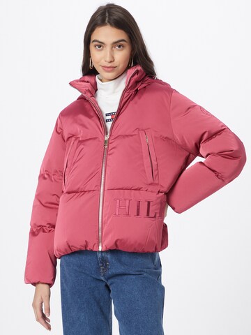 TOMMY HILFIGER Zimní bunda – pink: přední strana