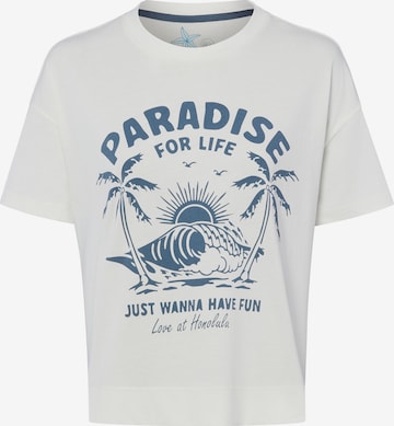 T-shirt ' Paradise ' Marie Lund en blanc : devant