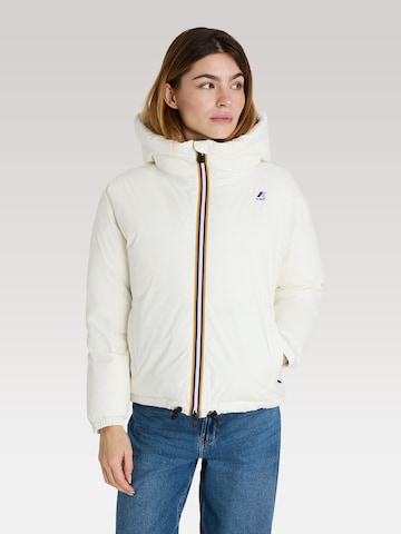 Veste d’hiver 'Le Vrai 4.0 Albine' K-Way en blanc : devant
