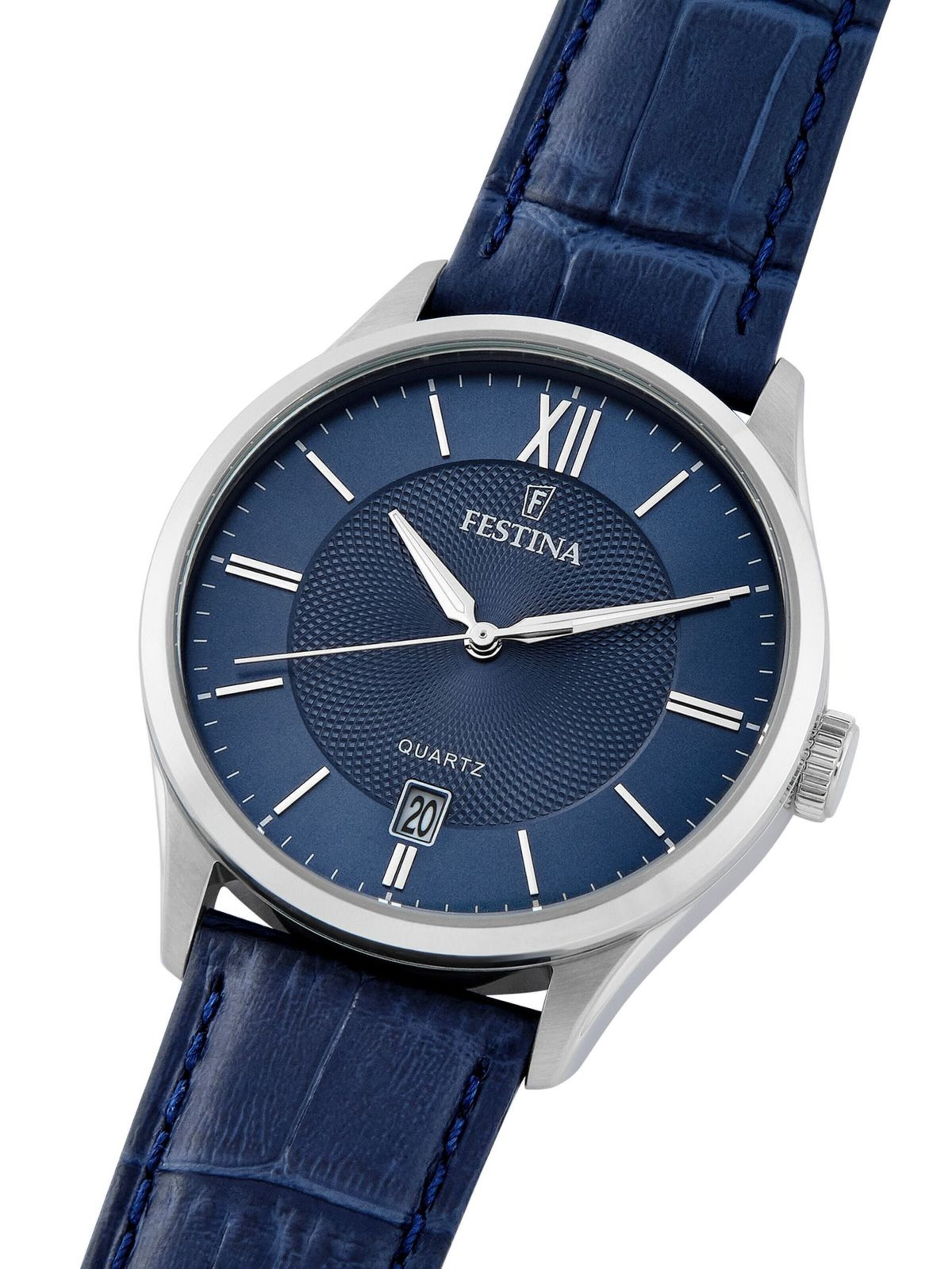 FESTINA Analoog horloge 'Date watch ACERO CLASICO' in Blauw