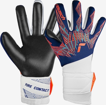 REUSCH Athletic Gloves 'Pure Contact' in Blue: front