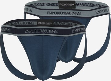 Emporio Armani Jockstrap in Blau: predná strana