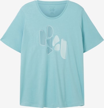 T-shirt Tom Tailor Women + en bleu : devant