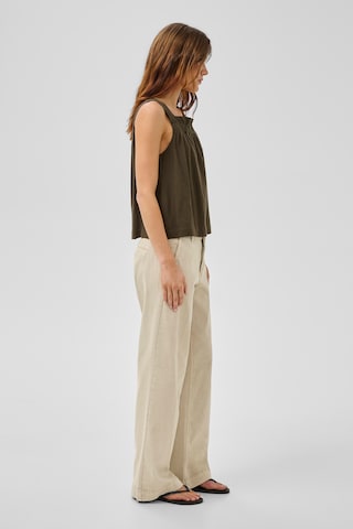 My Essential Wardrobe Wide leg Trousers with creases in Beige