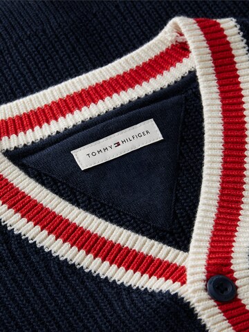 TOMMY HILFIGER Strickjacke in Blau