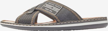 Rieker Mules 'Oilybuk' in Black