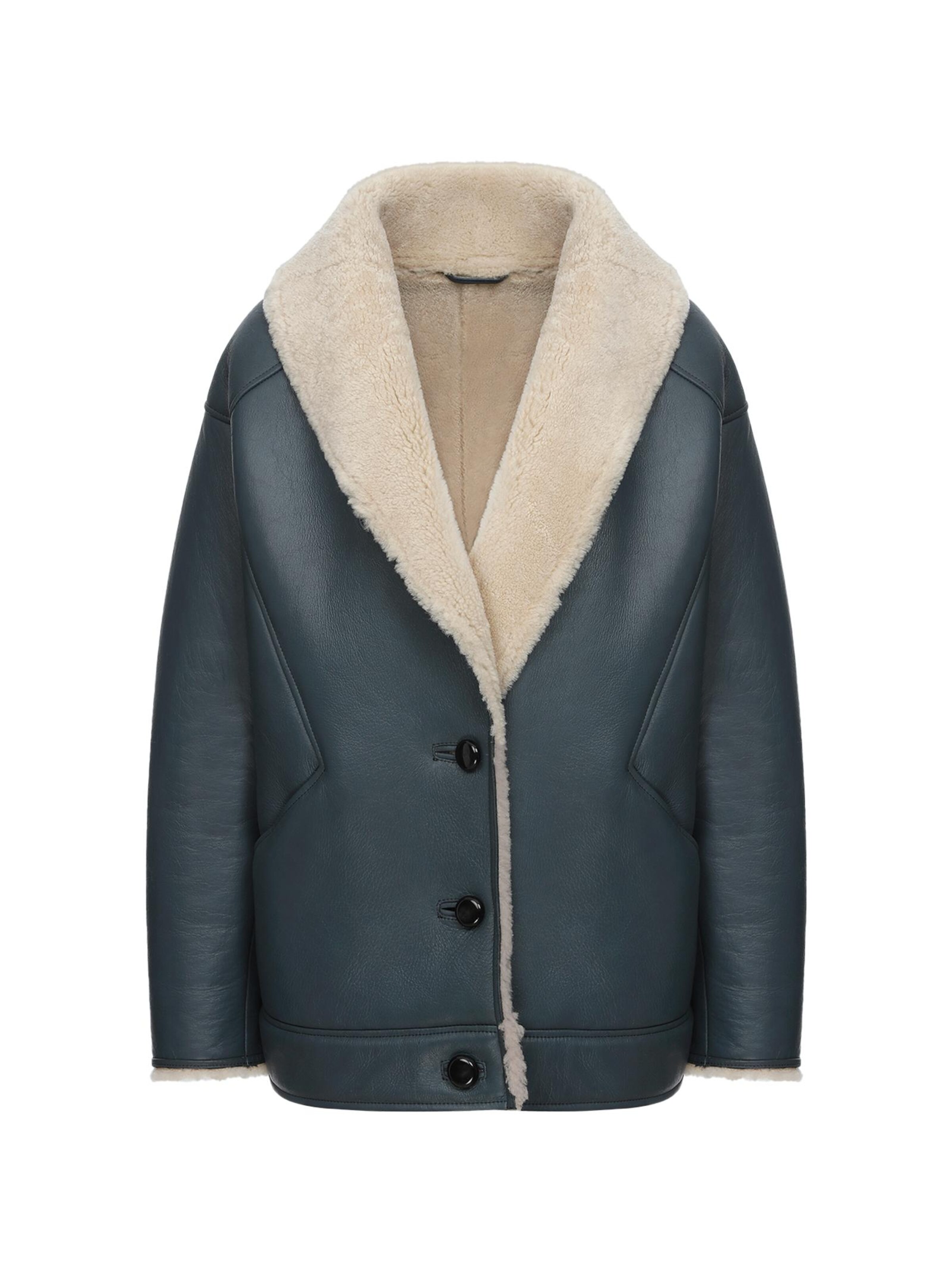 VESPUCCI BY VSP Wintermantel 'Nila' in Blau: Vorderseite