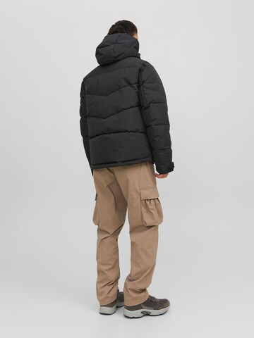 JACK & JONES Winterjas 'Otis' in Zwart