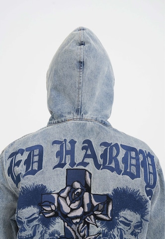 Ed Hardy Sweatjacke 'Flaming' in Blau