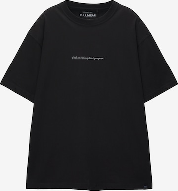 Pull&Bear T-Shirt in Schwarz: predná strana