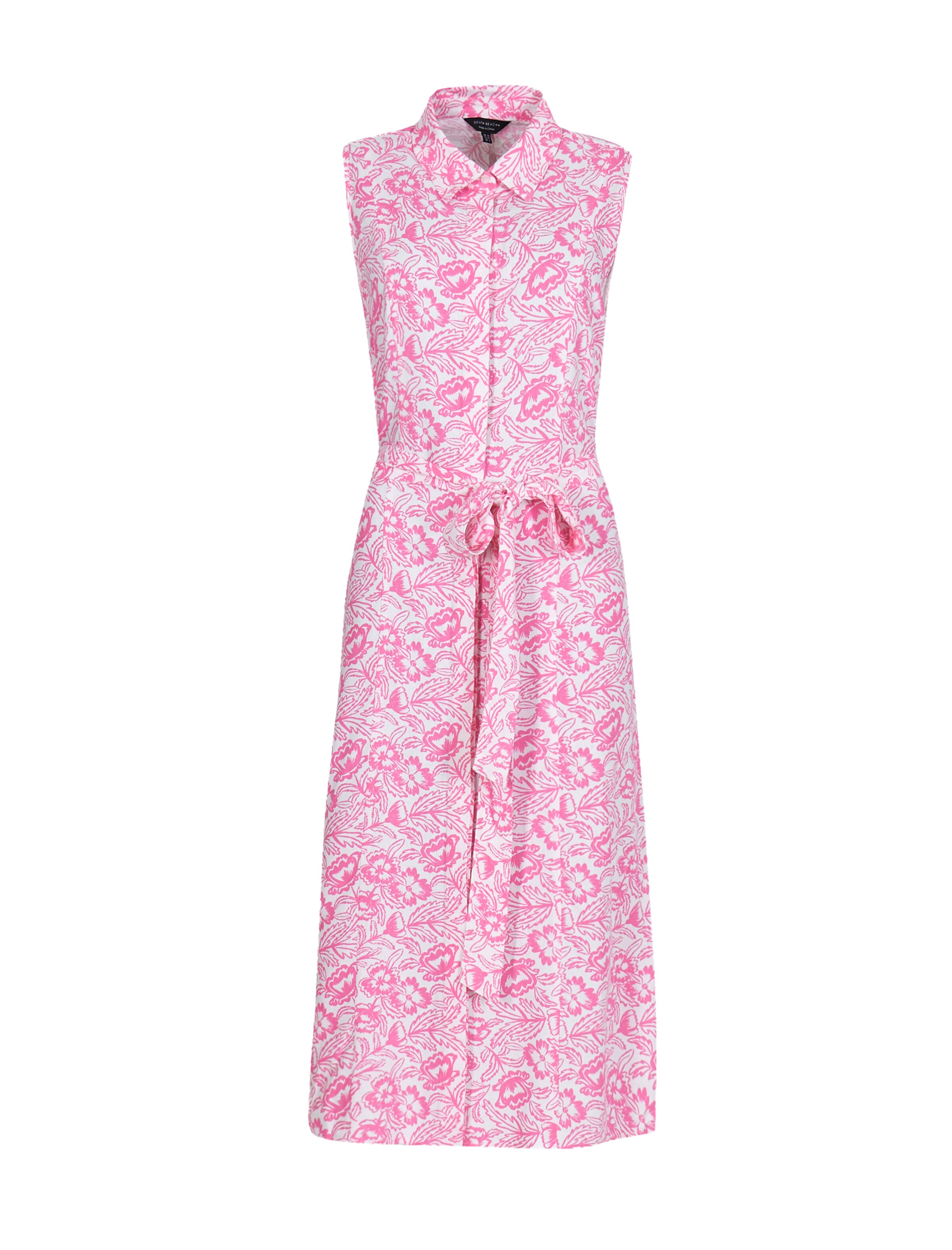 South Beach Kleid in Pink: Vorderseite