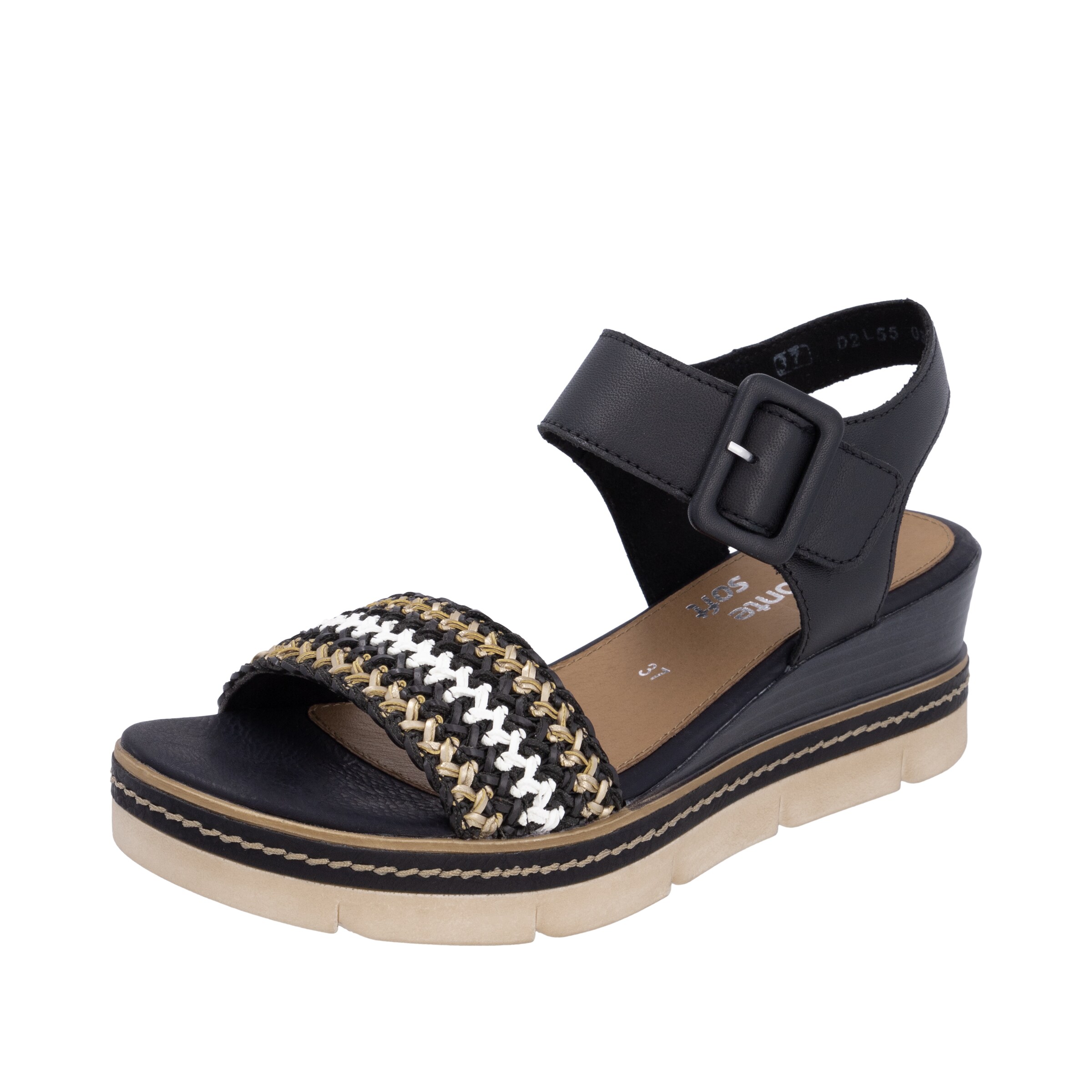 REMONTE Sandal in Black: front