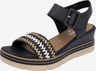 REMONTE Sandale in beige / schwarz / weiß, Produktansicht