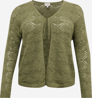 ONLY Carmakoma Cardigan 'DANA' i grøn: forside