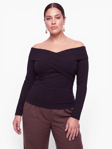 T-shirt CITA MAASS en noir : devant