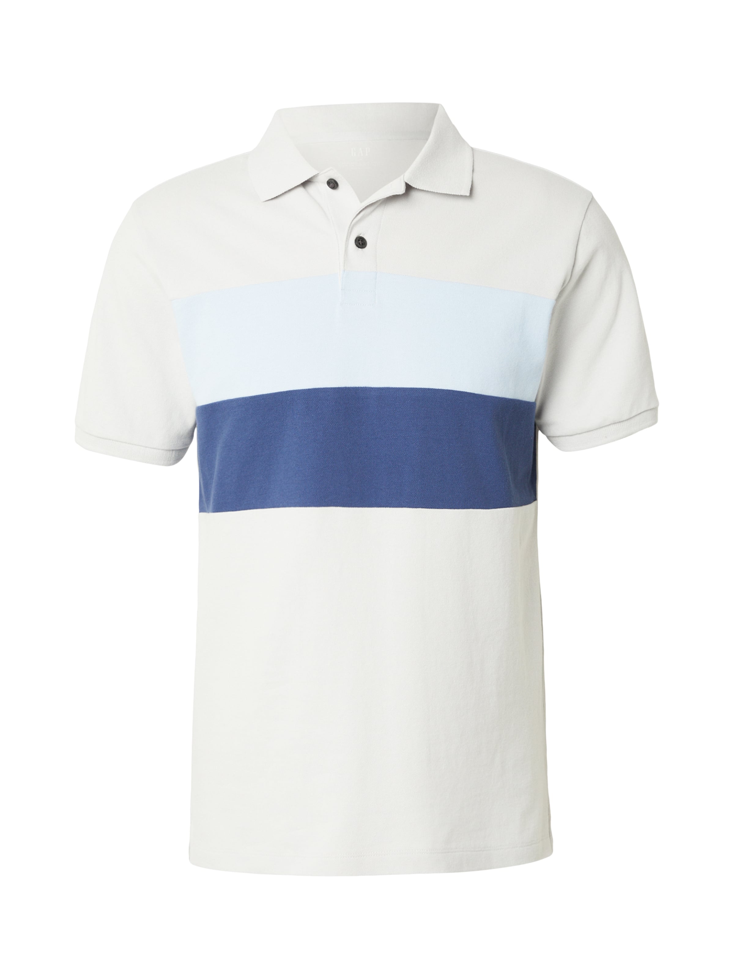 GAP Poloshirt 'NOVELTY' in himmelblau / dunkelblau / hellgrau, Produktansicht