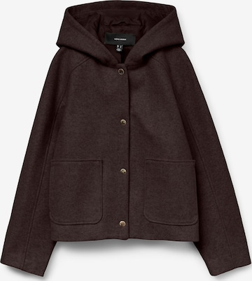 Vero Moda Curve Tussenjas 'VMCFortunerome' in Bruin: voorkant