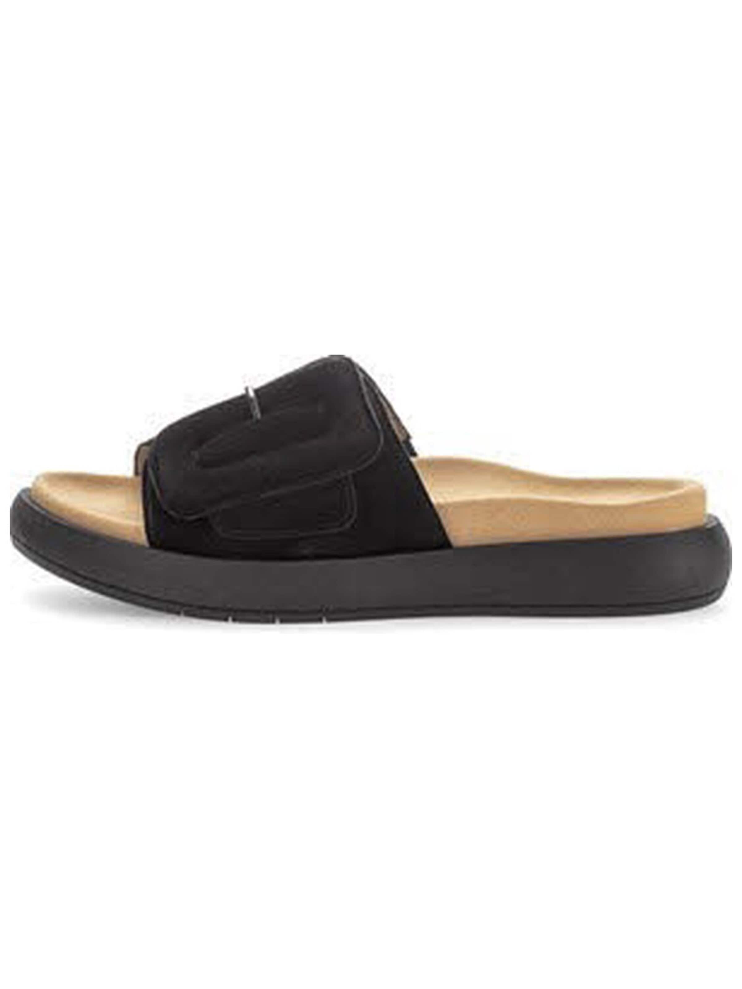 Zoccoletto 'Pantolette Damen 63.751 17 Echtleder in schwarz' di GABOR in nero: frontale