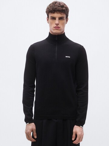 Pullover 'Ever-X' di BOSS in nero: frontale