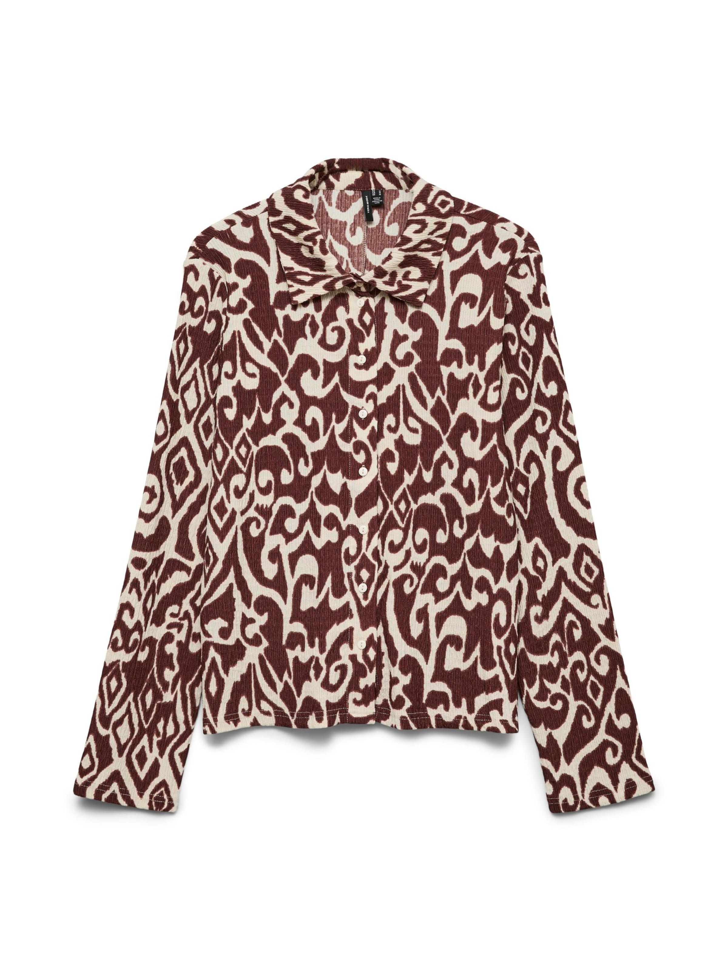 Chemisier 'VMFriga' VERO MODA en marron : devant