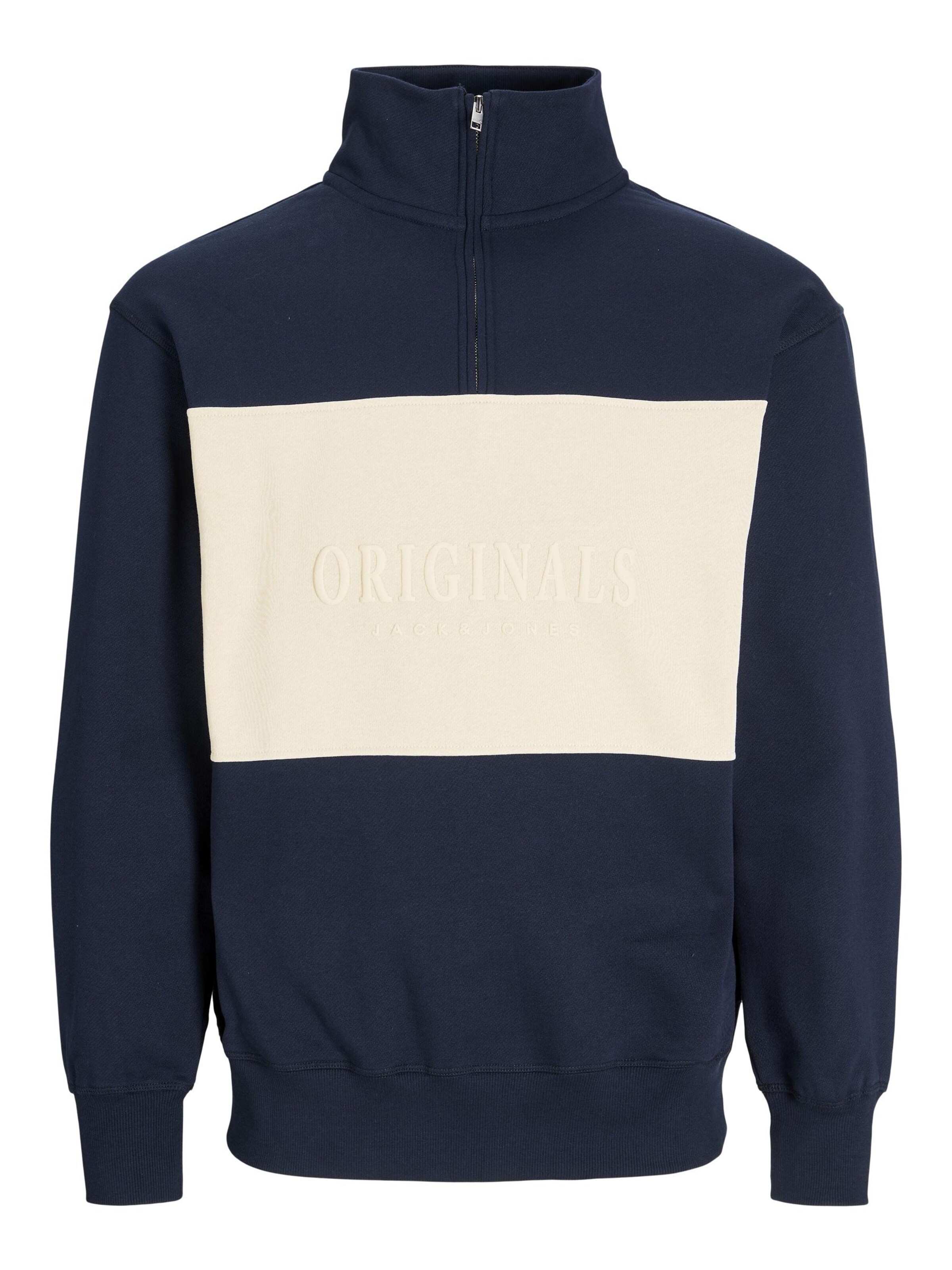 Sweat-shirt JACK & JONES en bleu : devant