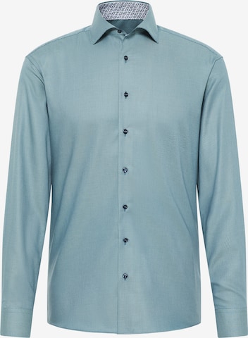 ETERNA Slim fit Business Shirt in Green: front