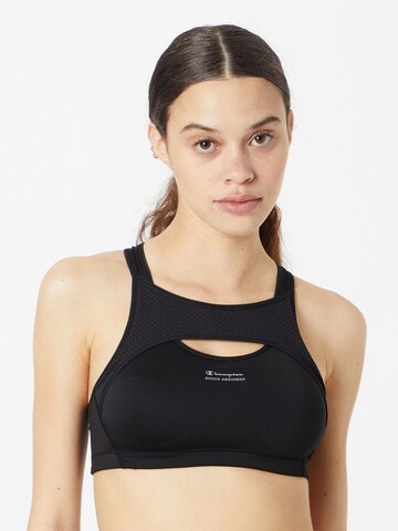 SHOCK ABSORBER Bralette Sports Bra in Black: front