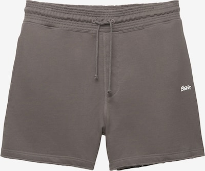 Pull&Bear Housut 'STWD' värissä tummanharmaa / valkoinen, Tuotenäkymä