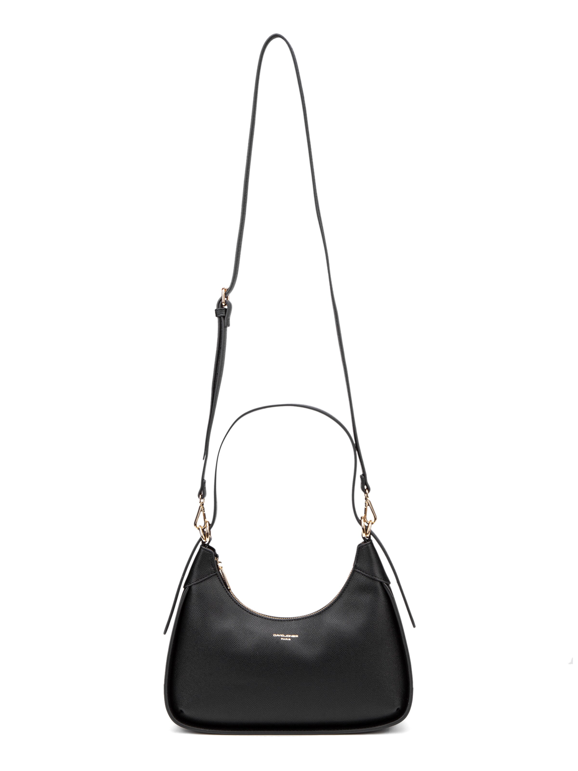 Borsa a spalla 'Borsa a spalla donna pelle vegana PU - Lisandra Elite nera' di David Jones in nero